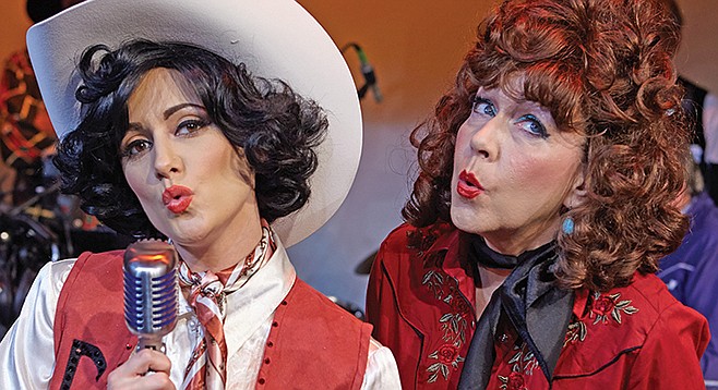 Katie Karel and Cathy Barnett perform in the North Coast Rep production of Always... Patsy Cline.