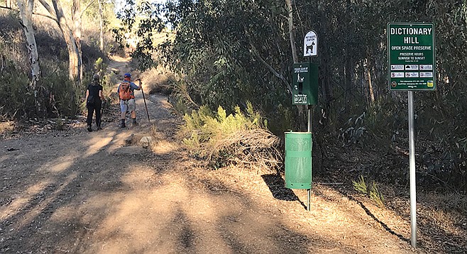 Starting up from the signed trailhead