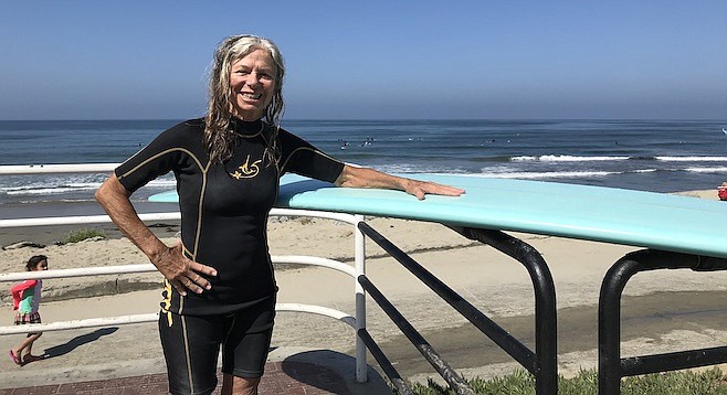 Inge Morton: "I’ve been surfing here for 25 years, but I started in the 60’s in Brazil."