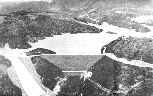 Fallbrook dam (artist's conception)