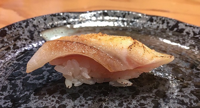 Seared black cod (a.k.a. sable) with sea salt