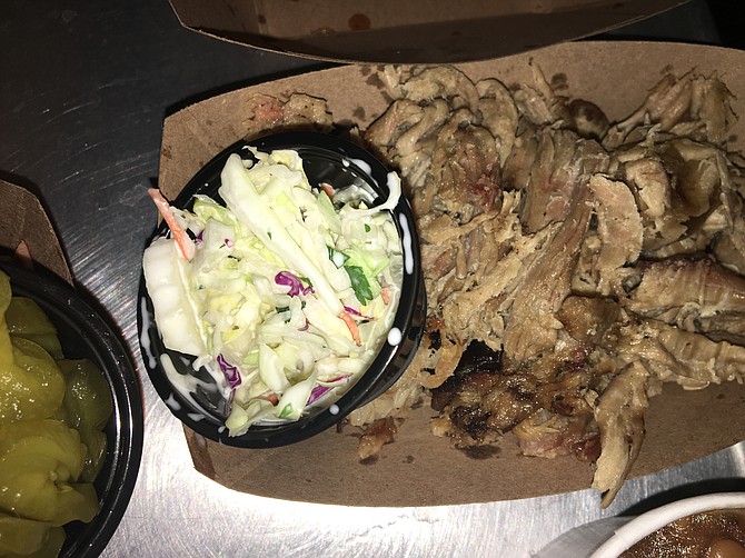 Pulled pork and cole slaw