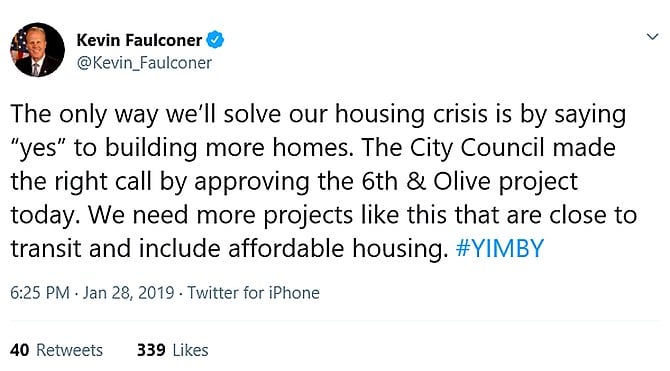 Where was this #YIMBY spirit hiding all these years as city decision makers watched docilely as developers chose not to incorporate affordable housing into their projects or chose to tear down homes of last resort (SROs) to build luxury condos or boutique hotels (essentially tossing homeless people out onto our streets).