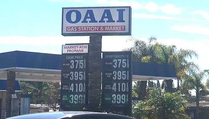 OAAI station on Center City Parkway and Ninth charges 16 cents more a gallon than the second highest.