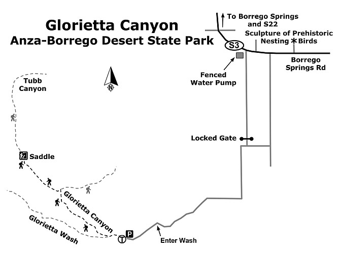 Glorietta Canyon map