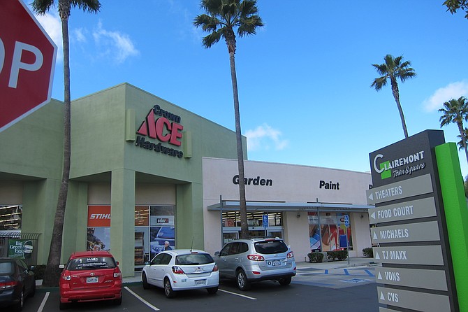 Ace was reported as one possible location in Clairemont Town Square.