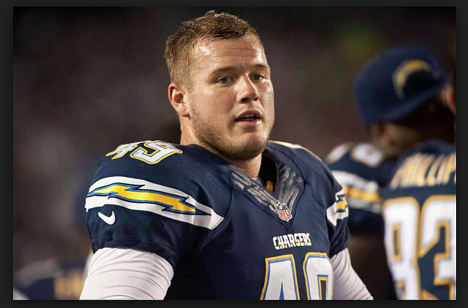 Underwood as Chargers linebacker