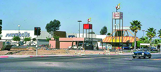 Photo: Clairemont Square circa 1970. Check out that Jack in the Box.