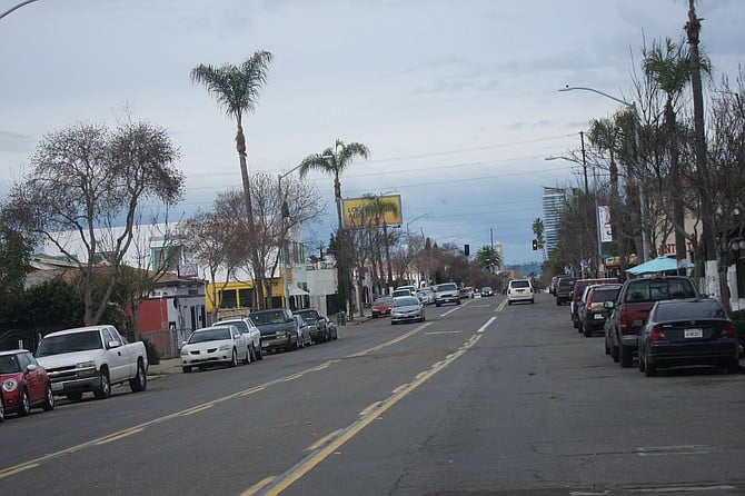 The project site has a view of downtown.