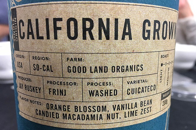 Coffee origin: So Cal
