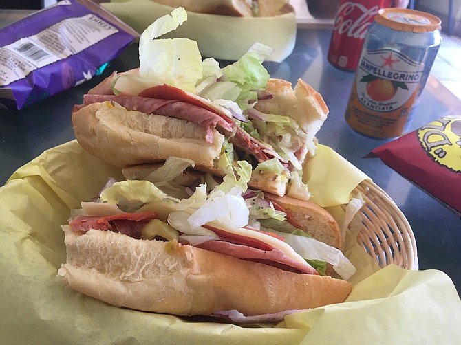 The Southside has ham, cotto and Genoa salami, some capicola, provolone cheese and a choice of mild or hot gardienera.