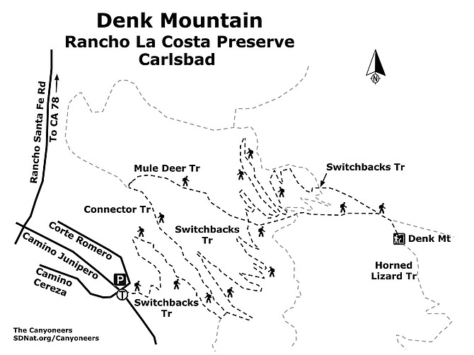 Denk Mountain map