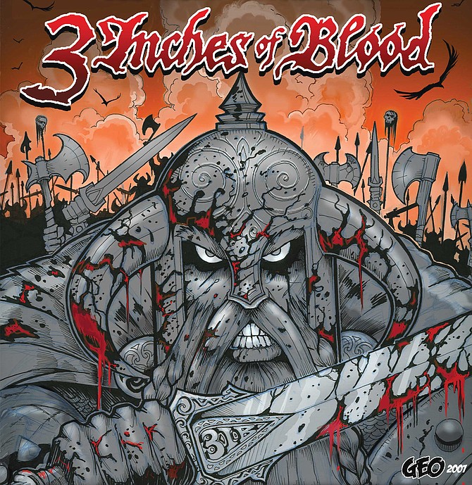 3 Inches of Blood album art by George Davis
