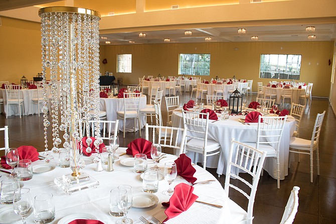 Banquet hall holds up to 270 people for private events