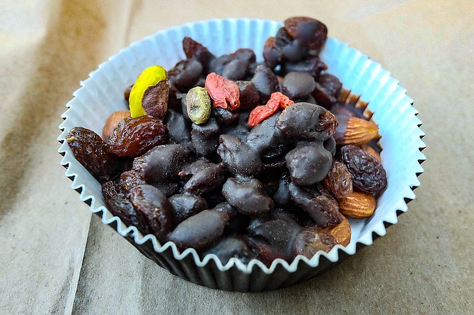 Dark chocolate, fruits, and nuts for the paleo crowd