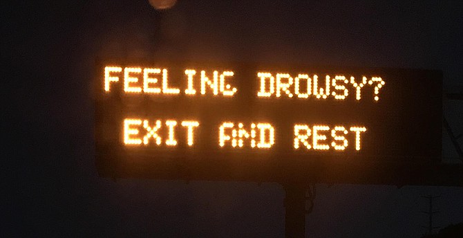 Does this sign encourage over-nighters?