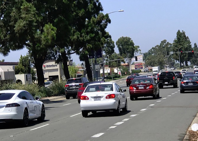 Along Mira Mesa boulevard is where accidents occur, but it doesn't appear to be on the city's list either.