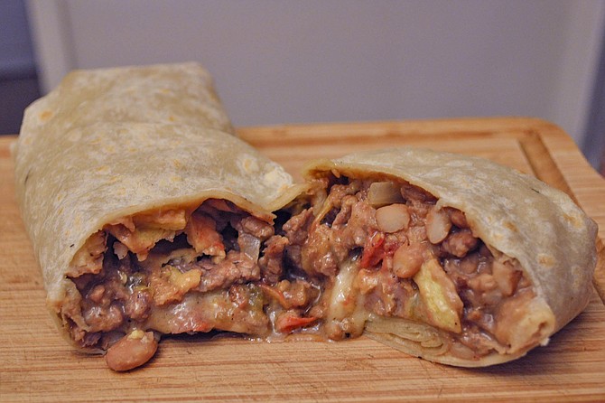 Carnitas Uruapan's Ranchero Burrito: it doesn't have to look pretty to taste fantastic.