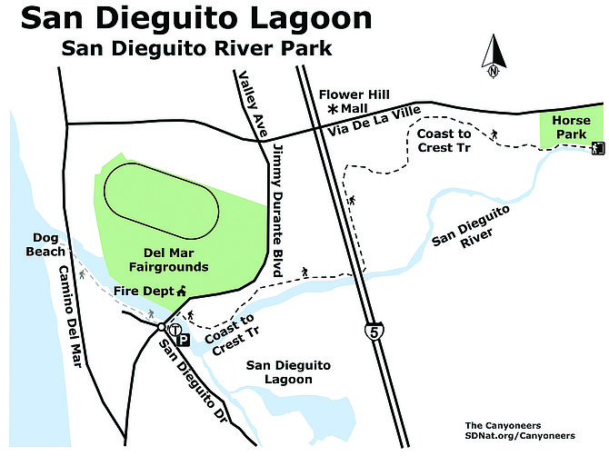 San Dieguito Lagoon map