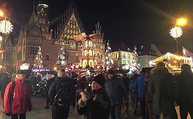 Wroclaw, Poland's Christmas Fair. The city's history dates back over a thousand years.