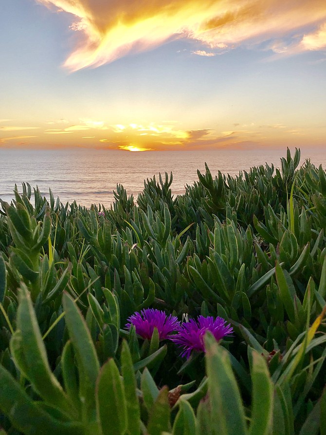 Sunset from Del Mar Powerhouse Park