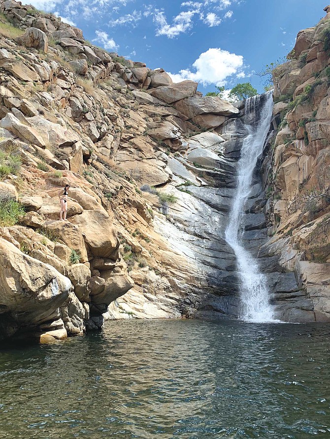 Cedar Creek Falls is a five-mile roundtrip hike from the Ramona trailhead and requires a permit for visitation.
