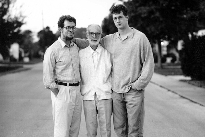The author (right) with his father and grandfather