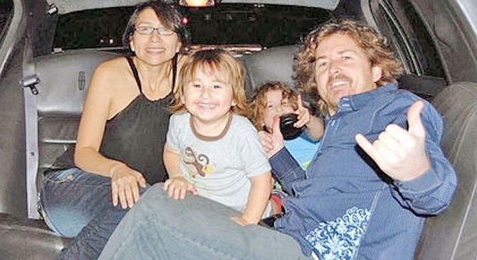 Joseph McStay, his wife Summer, and their two sons, Gianni and Joseph Jr.