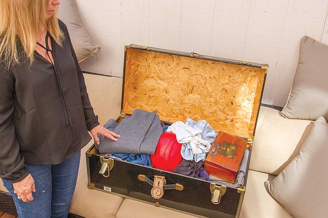Cheryl Peters keeps a trunk full of Jamie’s belongings