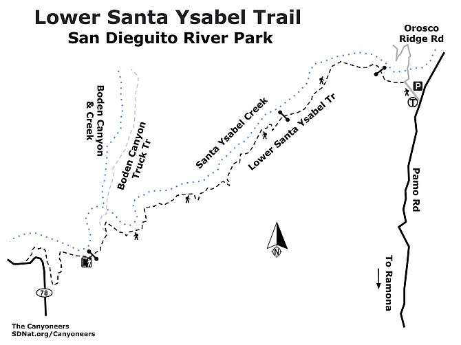 Lower Santa Ysabel map