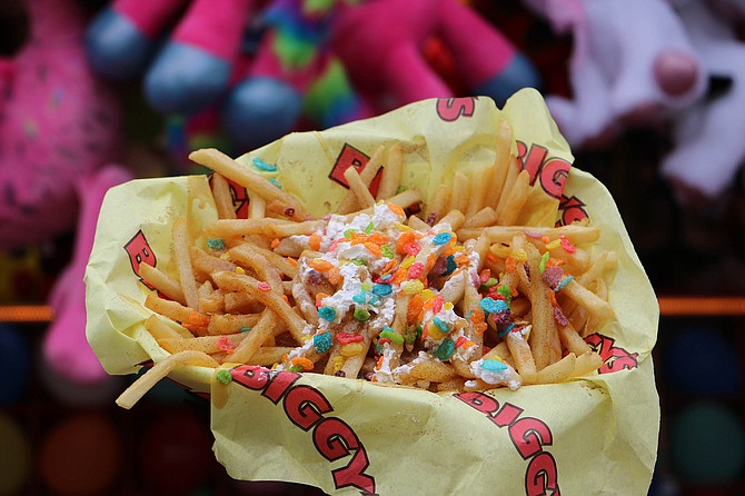 Caramel crack fries demonstrate the worst of fair food. - Image by Mike Madriaga
