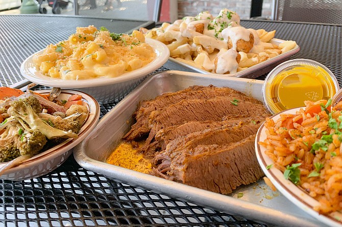 Comfort foods galore: brisket, dirty rice, country poutine, and mac