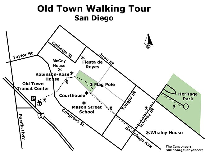 Old Town Walking Tour map