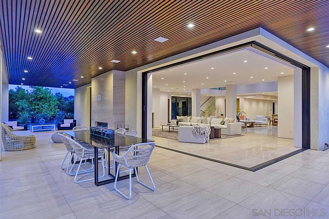 Retractable walls provide a true indoor/outdoor luxury living experience.