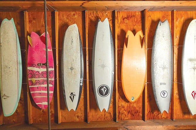 Ryan Burch’s surfboard experiments often take old-school designs to the extreme.