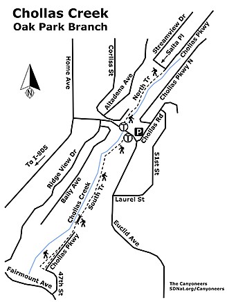 Chollas Creek map