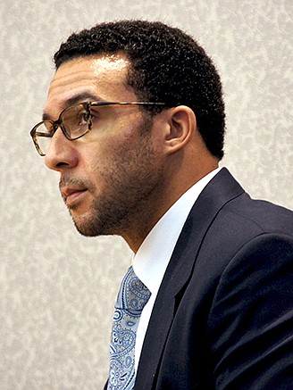 Kellen Winslow Jr, May 17, the day the jury was seated at his rape trial.