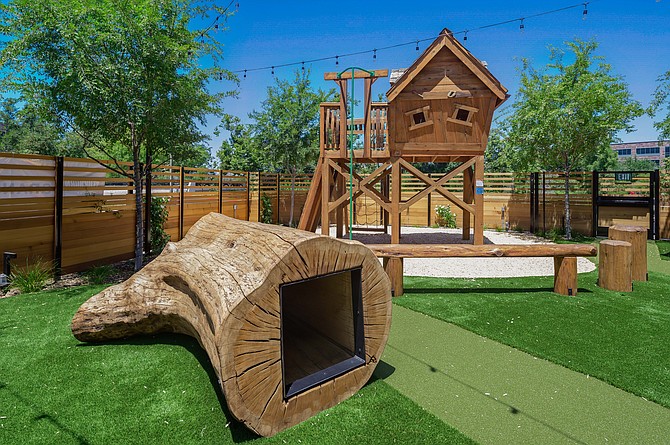 A children's play area at one of the My Yard Live beer gardens