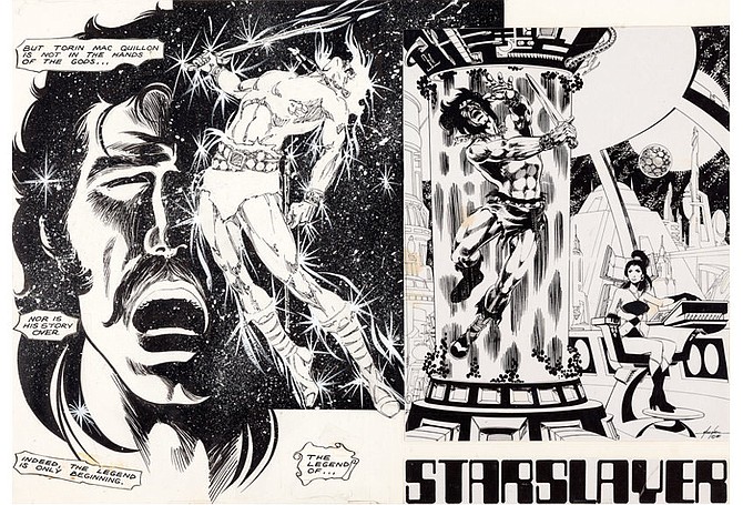 Art from Starslayer #1 by Mike Grell