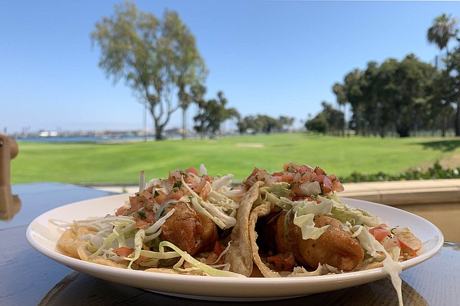 Overachieving golf club fish tacos