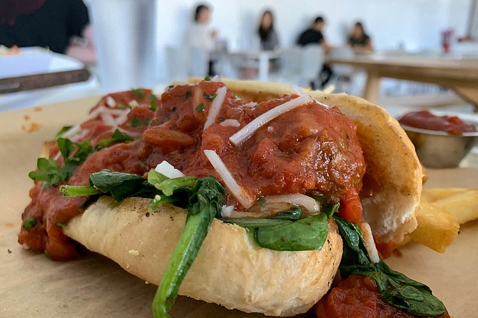 A meatball sub with no meat