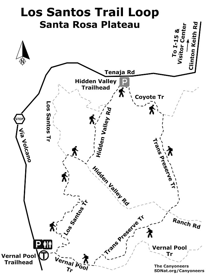 Los Santos Trail Loop map