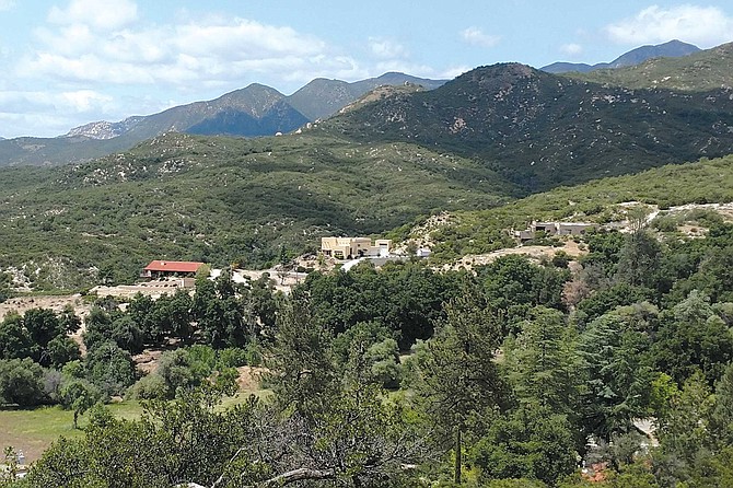 Looking out over Los Tules, a community of a few hundred homes above Warner Springs Ranch