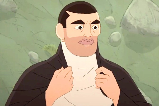 Buñuel in the Labyrinth of the Turtles: For his animated debut, Luis Buñuel gets that obscure shadow of Fred Flintstone stubble.