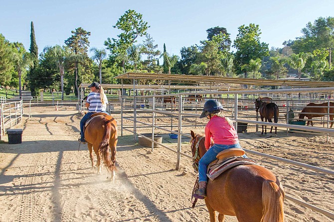 There are still a lot of horses, horse people and horse facilities in Poway, like the North County Equestrian Center on Tierra Bonita Road.
