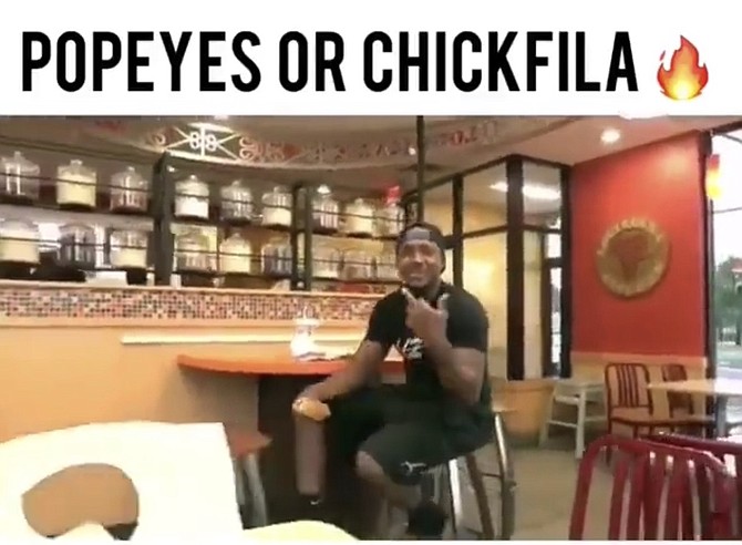 Popeyes and Chick-fil-A went back and forth on Twitter.