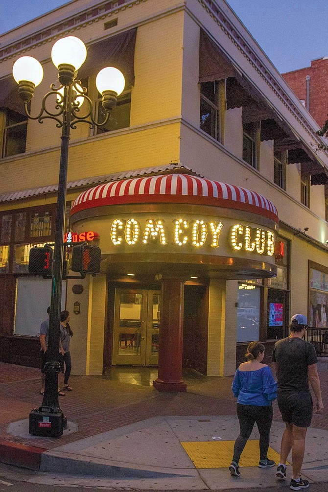 Madhouse Comedy Club sits at its new location at the intersection of 4th Avenue and F Street, since moving from Horton Plaza in November.