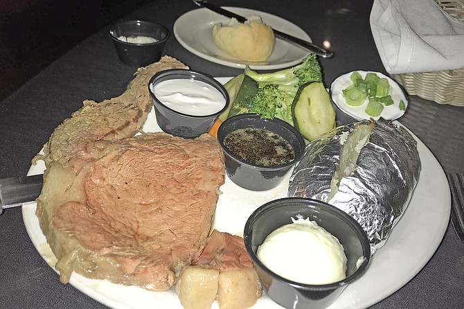My prime rib, $25, but oh-so worth it