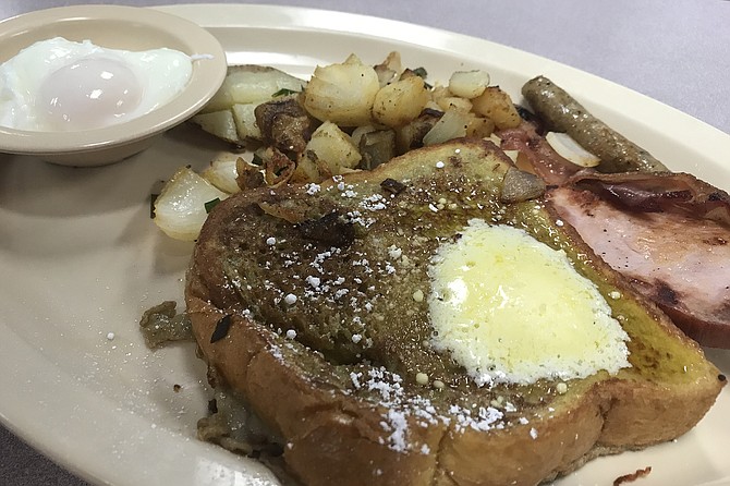 French toast, part of the Lumberjack’s Delight