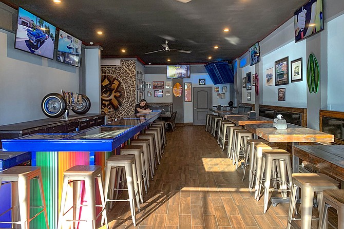 The new bar added to Barrio Logan’s resident hot dog shop